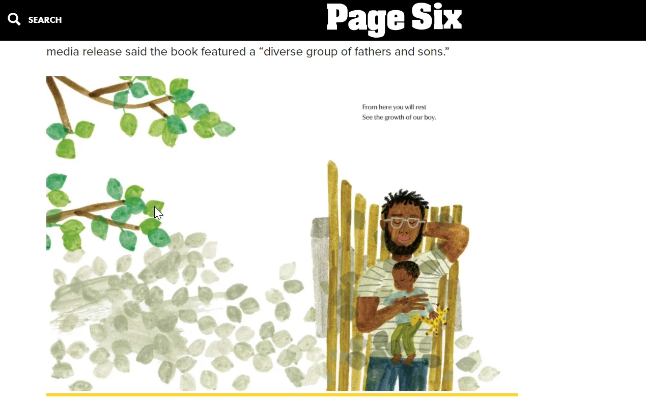 Ilustracja z książki "The bench", autorstwa księżnej Meghan