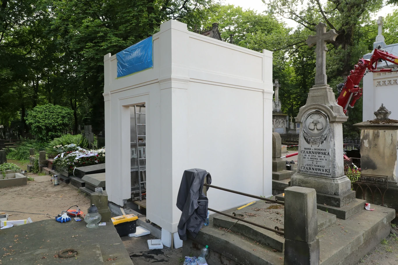 Nowy pomnik Piotra Woźniaka-Staraka na Powązkach 