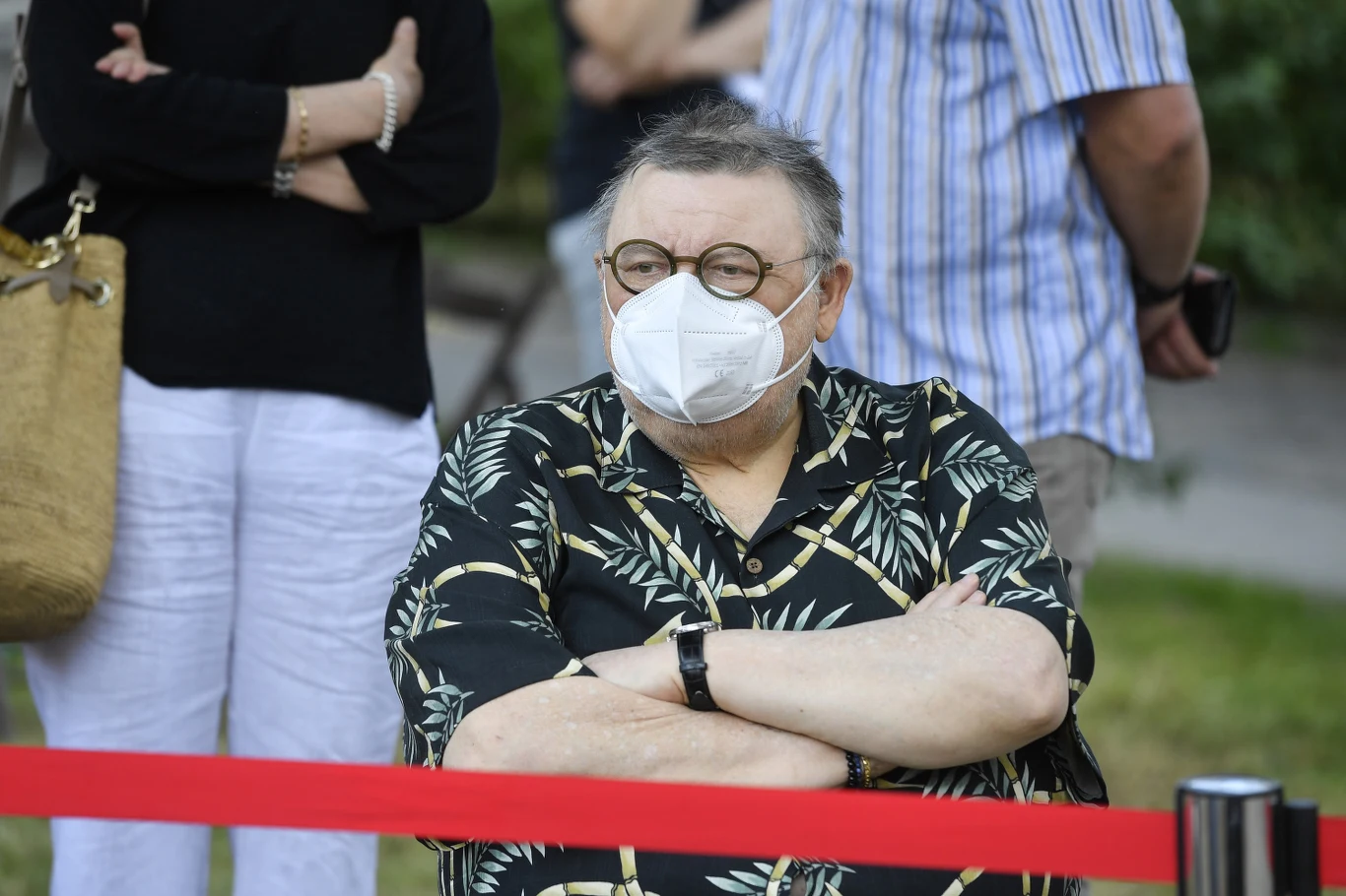 Wojciech Mann na odsłonięciu muralu Kory w dniu jej 70. urodzin Wojciech Mann na odsłonięciu muralu Kory w dniu jej 70. urodzin