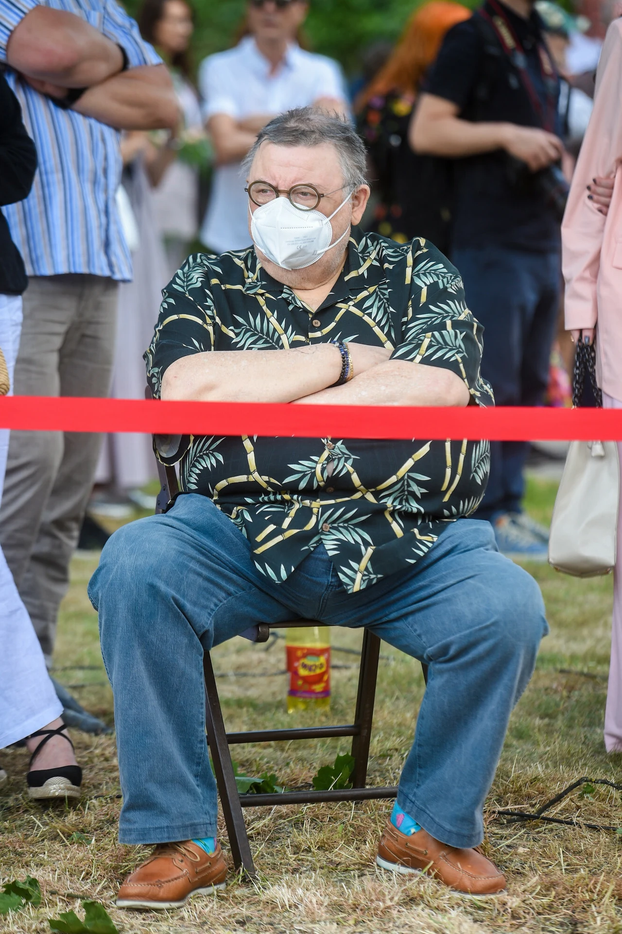 Wojciech Mann na odsłonięciu muralu Kory w dniu jej 70. urodzin Wojciech Mann na odsłonięciu muralu Kory w dniu jej 70. urodzin