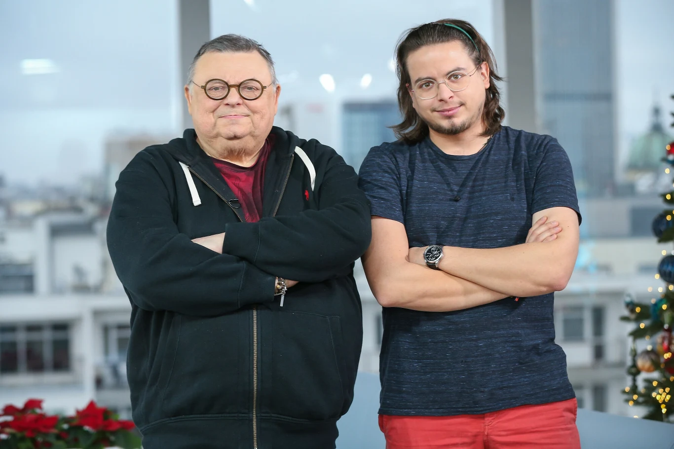 Wojciech Mann z synem Marcinem Wojciech Mann z synem Marcinem