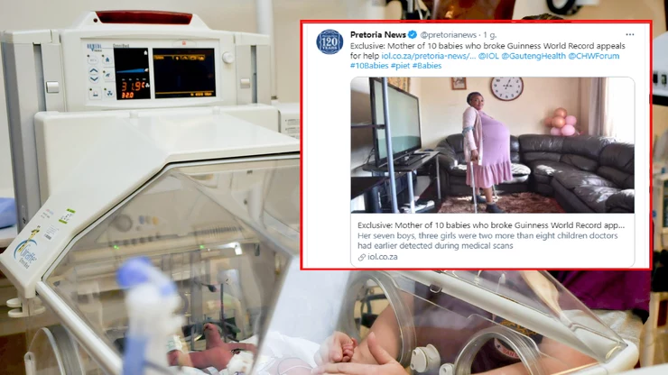 Kobieta twierdzi, że urodziła dziesięcioraczki (Źródło: Polsat News) Kobieta twierdzi, że urodziła dziesięcioraczki (Źródło: Polsat News)