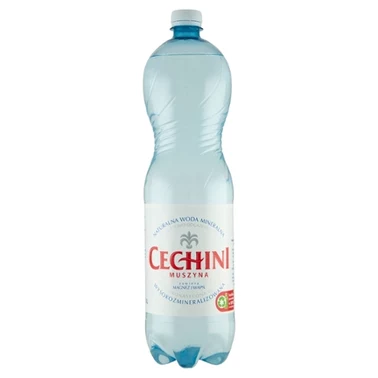 Cechini Muszyna Naturalna woda mineralna wysokozmineralizowana niskonasycona CO₂ 1,5 l - 2