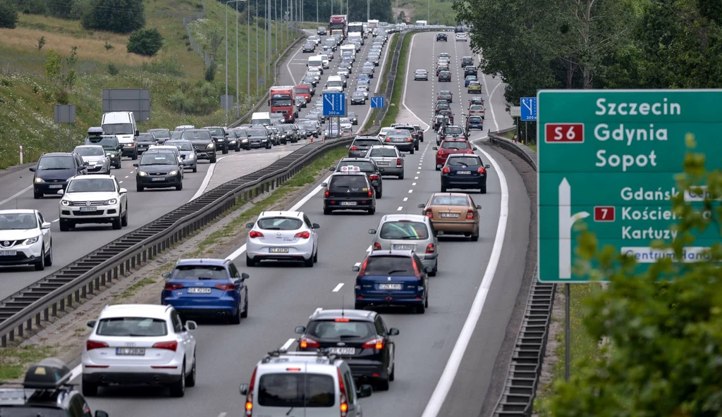 Taki widok w drodze na wybrzeże to - niestety - norma