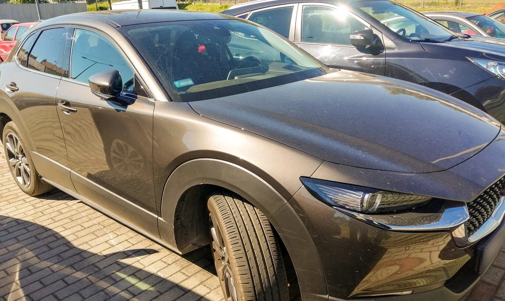 Mazda CX-30, która okazała się kradziona