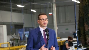 Premier Mateusz Morawiecki podczas wizyty w Wielkopolsce