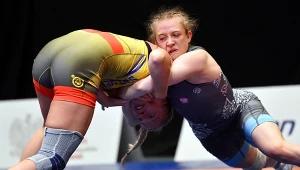 Aleksandra Wólczyńska (z prawej) w pojedynku o 3. miejsce