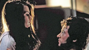 Anna Paquin i Hugh Jackman w scenie z fimu "X-Men"