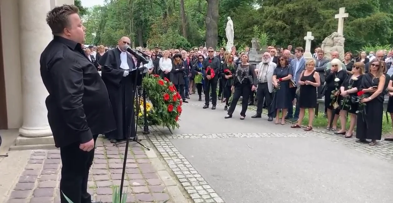 Uroczystość pogrzebowa Andrzeja Bieniasza na Cmentarzu Rakowickim Uroczystość pogrzebowa Andrzeja Bieniasza na Cmentarzu Rakowickim