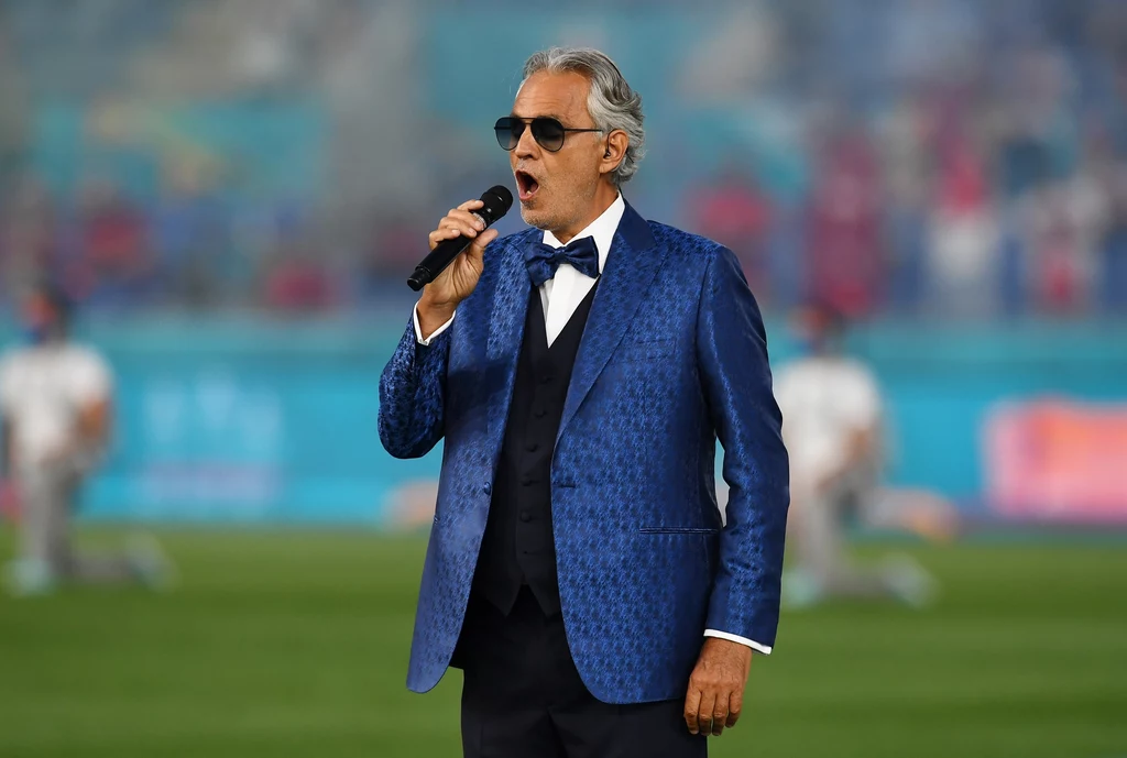 Andrea Bocelli zaśpiewał na Stadionie Olimpijskim w Rzymie na otwarcie Euro 2020