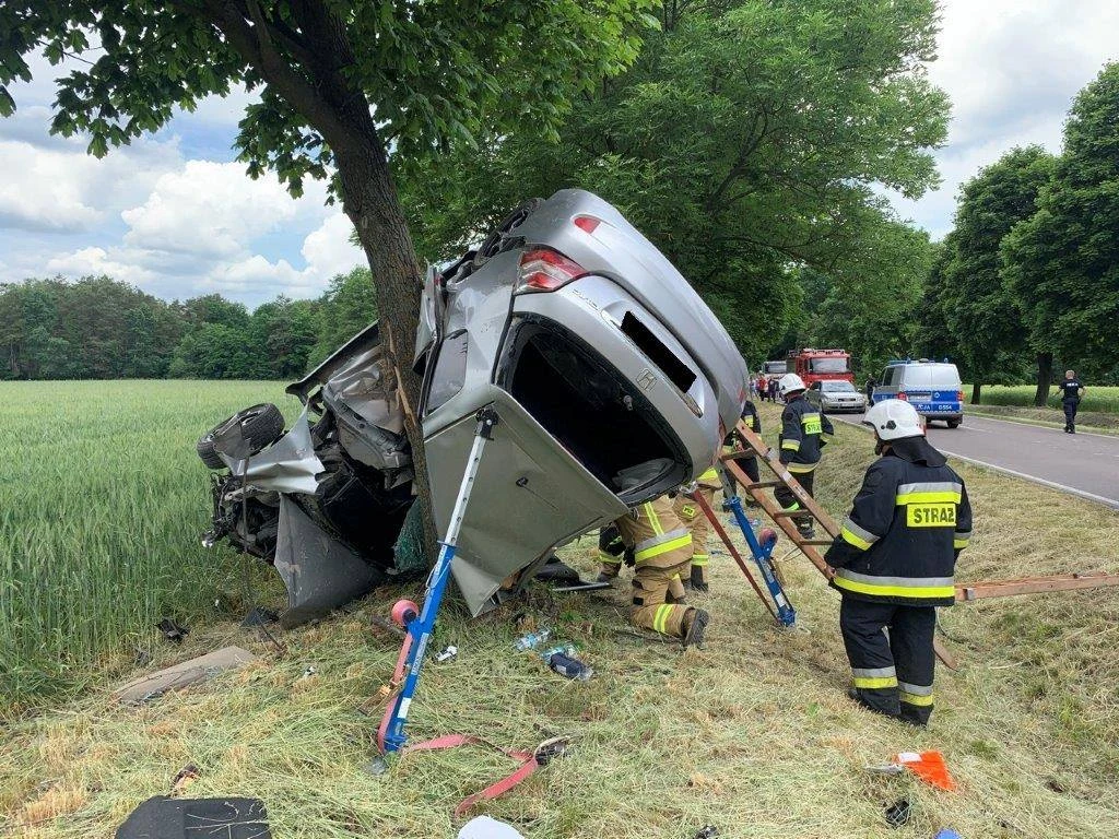 Policja ustaliła, że kierujący był trzeźwy. Przyczynę wypadku ustalają funkcjonariusze z Parczewa.