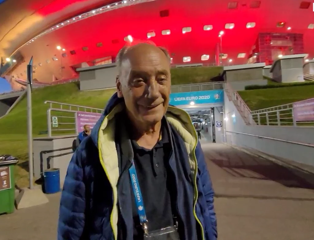 Dariusz Szpakowski w trakcie finałów Euro 2020