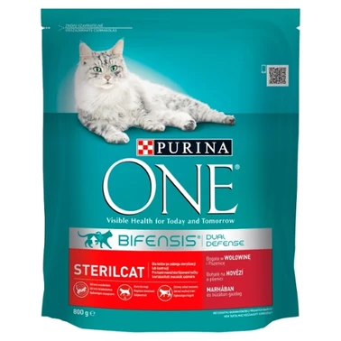 PURINA ONE Bifensis Sterilcat Karma dla kotów bogata w wołowinę 800 g - 2