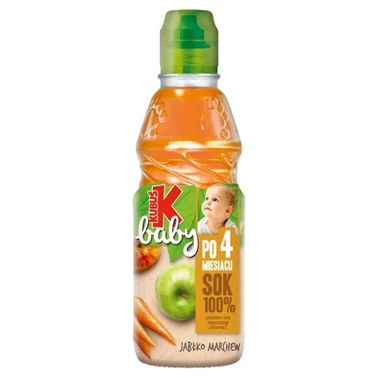 Kubuś Baby Sok 100% po 4 miesiącu jabłko marchew 300 ml - 1