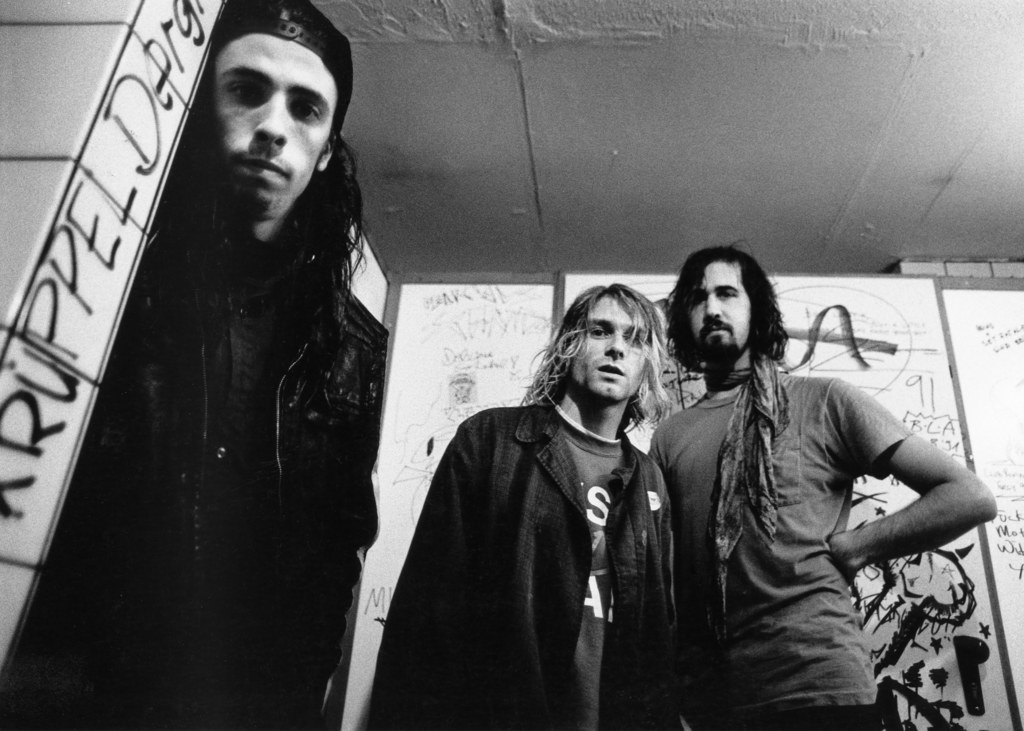 Nirvana w 1991 r. - od lewej: Dave Grohl, Kurt Cobain i Krist Novoselic