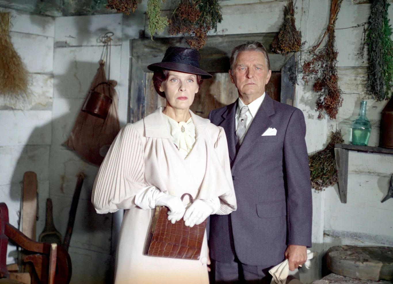 Maria Homerska i Igor Śmiałowski w filmie "Znachor"