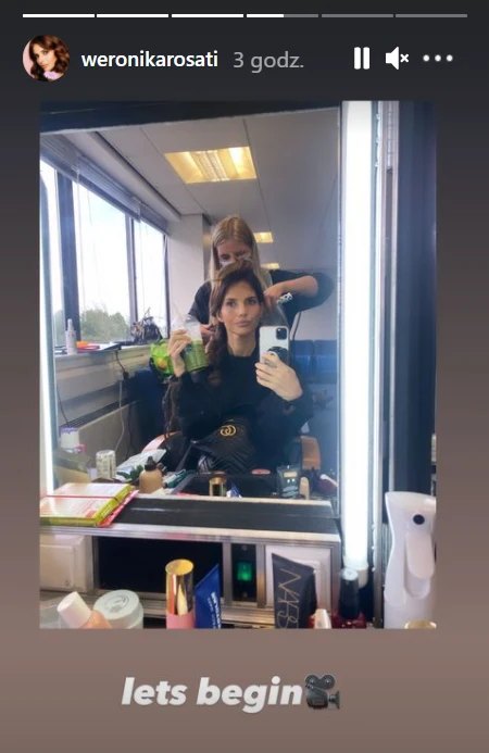 Rosati na planie międzynarodowej produkcji, https://www.instagram.com/weronikarosati/