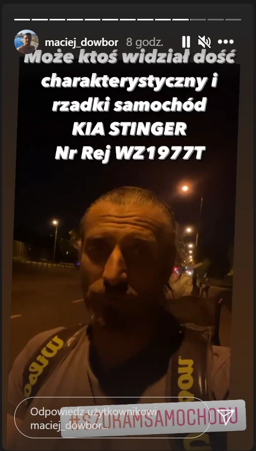 Maciejowi Dowborowi skradziono samochód/ Zdjęcie pochodzi z https://www.instagram.com/maciej_dowbor/?hl=pl Maciejowi Dowborowi skradziono samochód/ Zdjęcie pochodzi z https://www.instagram.com/maciej_dowbor/?hl=pl