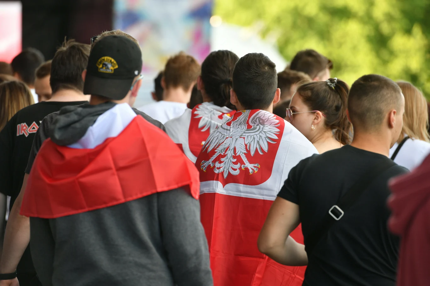 kibice podczas meczu Polska Słowacja na Euro 2020