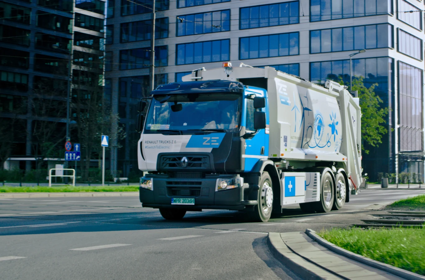 Elektryczna śmieciarka Renault