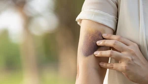 Samoistnie pojawiające się siniaki mogą być wynikiem np. anemii 