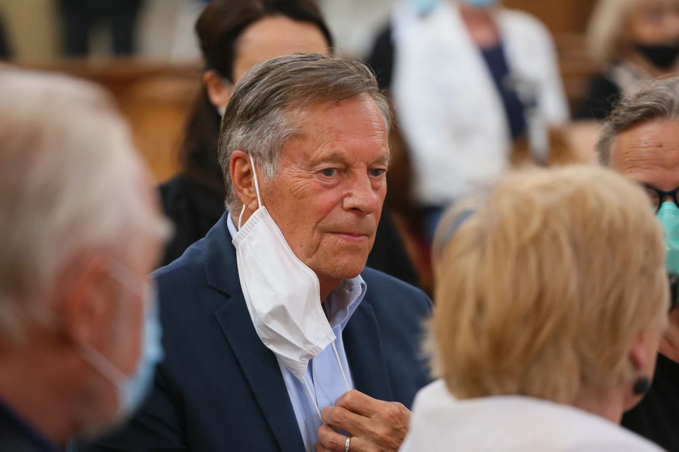 Stefan Friedmann na pogrzebie Witolda Sadowego