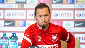 Grzegorz Krychowiak na konferencji prasowej