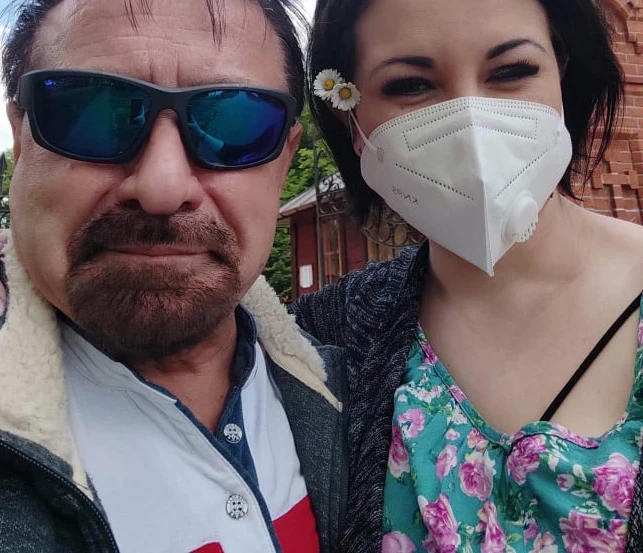 Ryszard Lasota z ukochaną Hanią