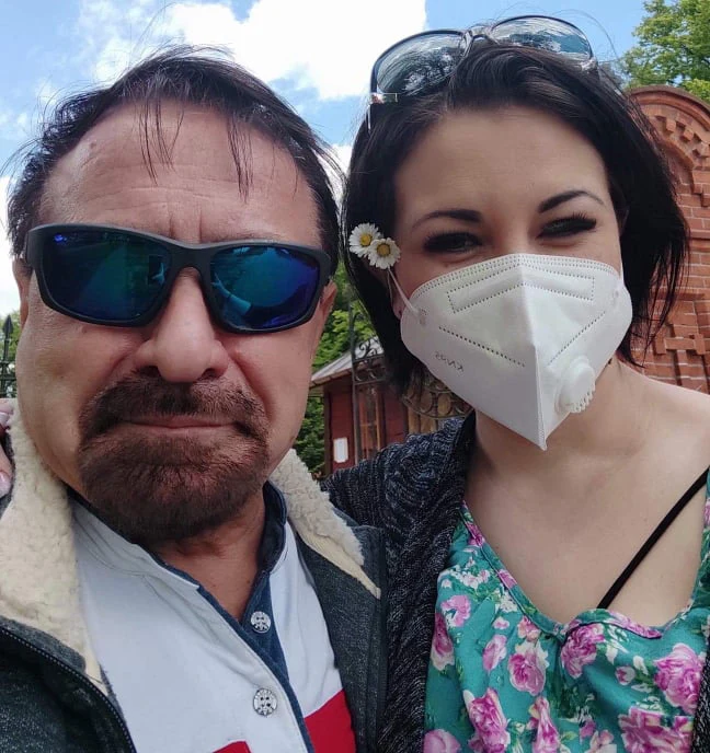 Ryszard Lasota z ukochaną Hanią