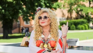 Magda Gessler na planie programu "MasterChef" 