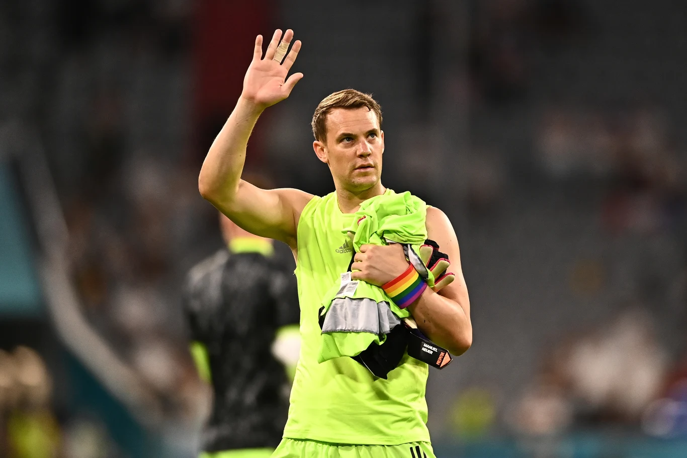 Manuel Neuer po przegranym meczu z Francją Manuel Neuer po przegranym meczu z Francją