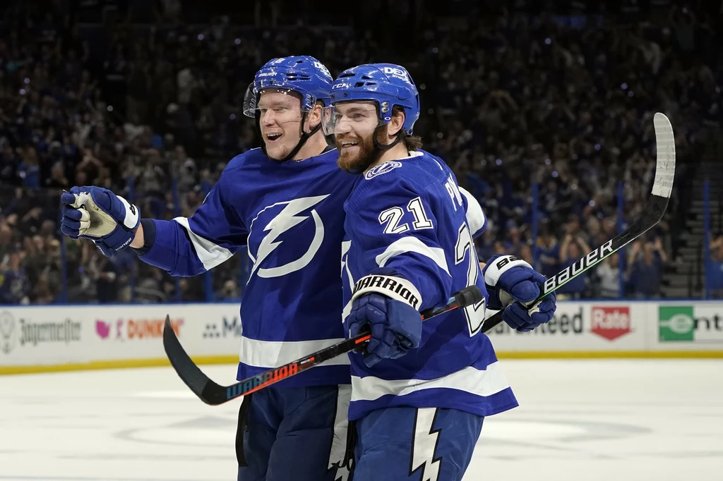 Ondrej Palat i Brayden Point mieli wiele powodów do zadowolenia po ostatnim meczu