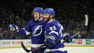 Ondrej Palat i Brayden Point mieli wiele powodów do zadowolenia po ostatnim meczu
