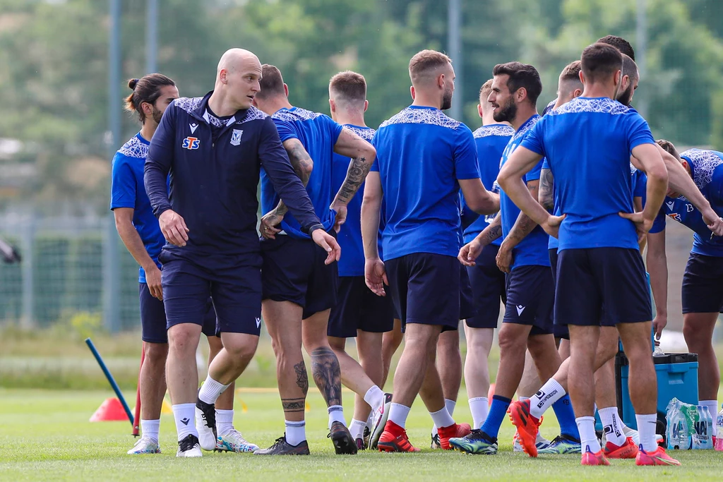 Antonin Čepek na treningu Lecha Poznań Antonin Čepek na treningu Lecha Poznań