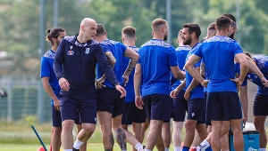 Antonin Čepek na treningu Lecha Poznań