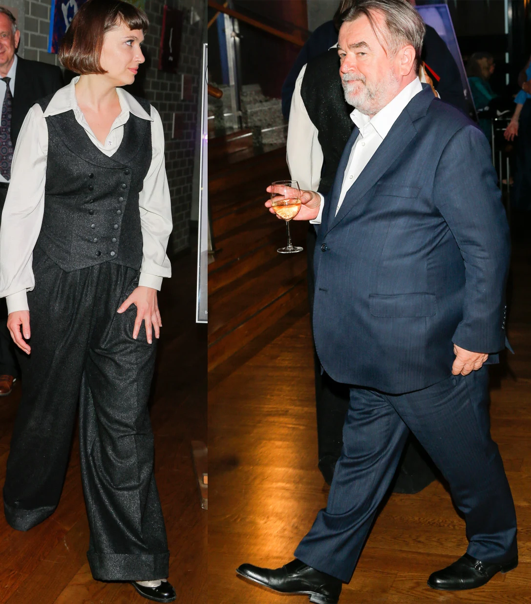 Anna Cieślak i Edward Miszczak na premierze spektaklu "Savannah Bay"
