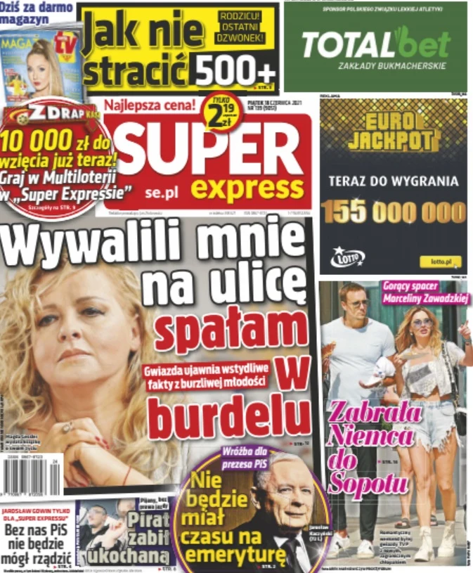 O randce Marceliny Zawadzkiej rozpisuje się "Super Express" O randce Marceliny Zawadzkiej rozpisuje się "Super Express"
