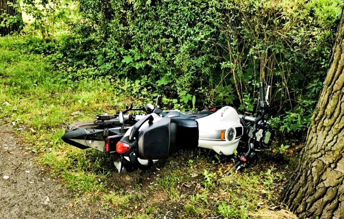 Motocyklista został zatrzymany po pościgu Motocyklista został zatrzymany po pościgu