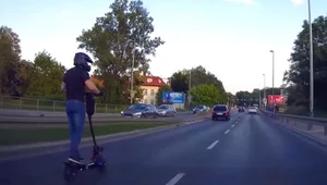 Jechał 70 km/h, kiedy nagle wyprzedziła go... hulajnoga