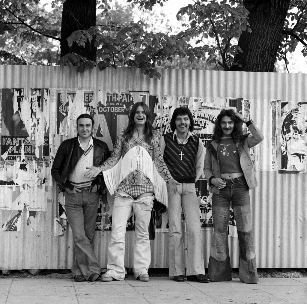 Black Sabbath w 1975 r. Od lewej: Bill Ward, Ozzy Osbourne, Tony Iommi i Geezer Butler