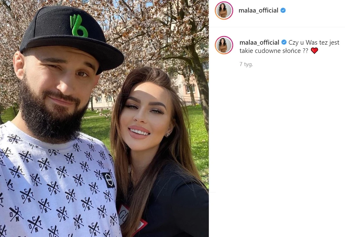 "Mała" Ania z ukochanym /instagram.com/malaa_official/