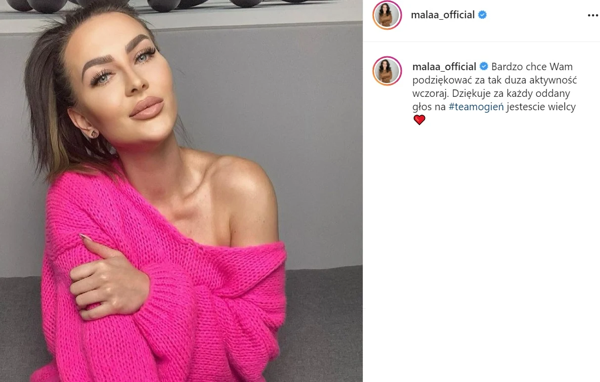 "Mała" Ania z "Warsaw Shore" obecnie /https://www.instagram.com/malaa_official/ 