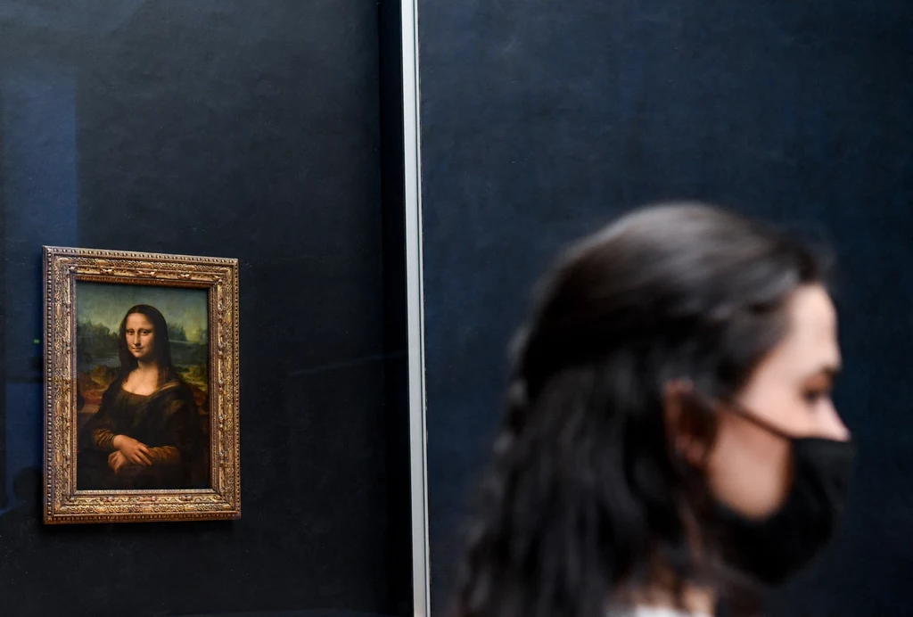 Oryginalna Mona Lisa w Luwrze Oryginalna Mona Lisa w Luwrze