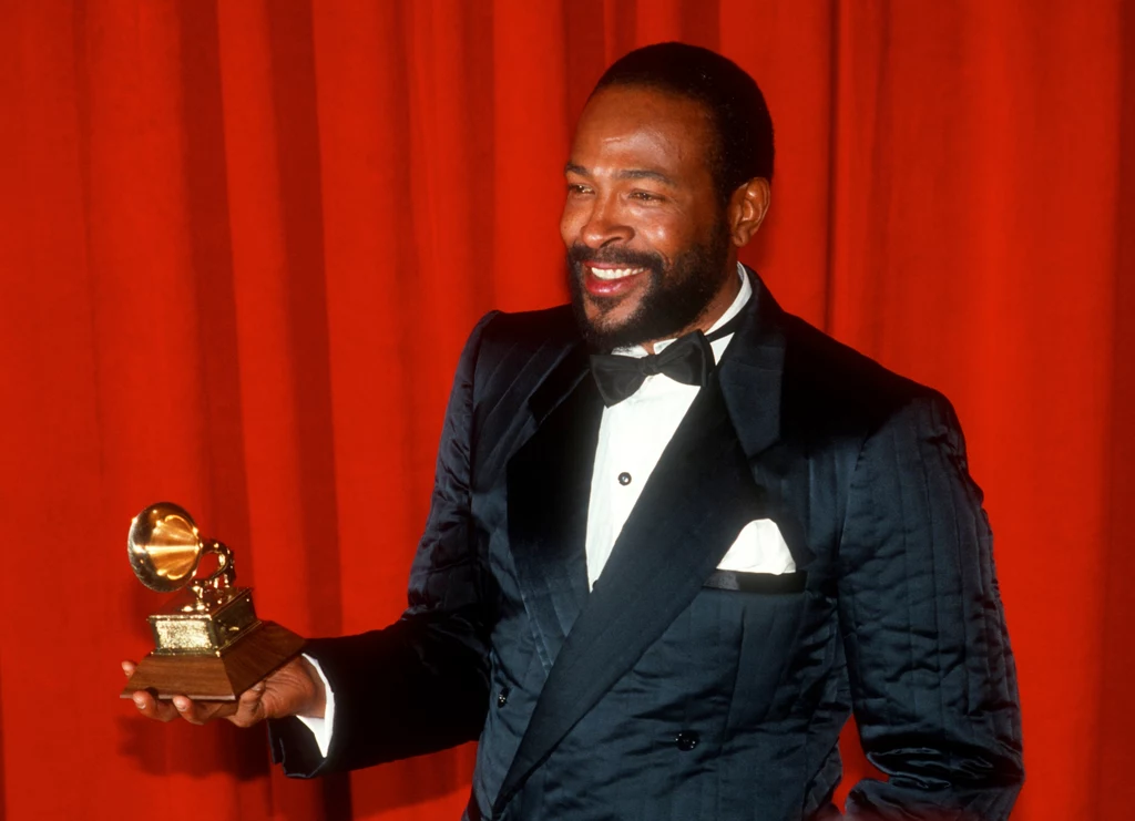 Marvin Gaye podczas gali Grammy w 1983 roku 