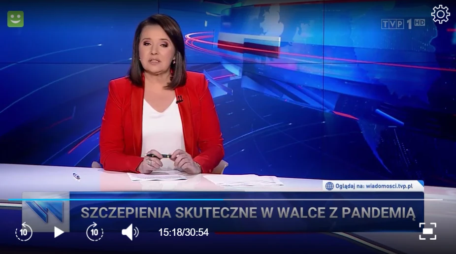 Danuta Holecka wróciła do "Wiadomości" w TVP
