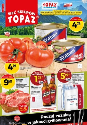 Gazetka promocyjna Topaz - Topaz - sprawdź nowe promocje!
