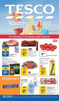 Nadchodzi lato w Tesco Supermarket