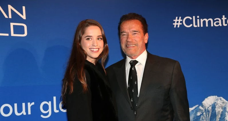 Arnold Schwarzenegger i jego córka Christina. Aktor jest ojcem sporej gromadki dzieci