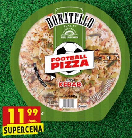 Pizza z szynką i serem - Donatello - 600 g