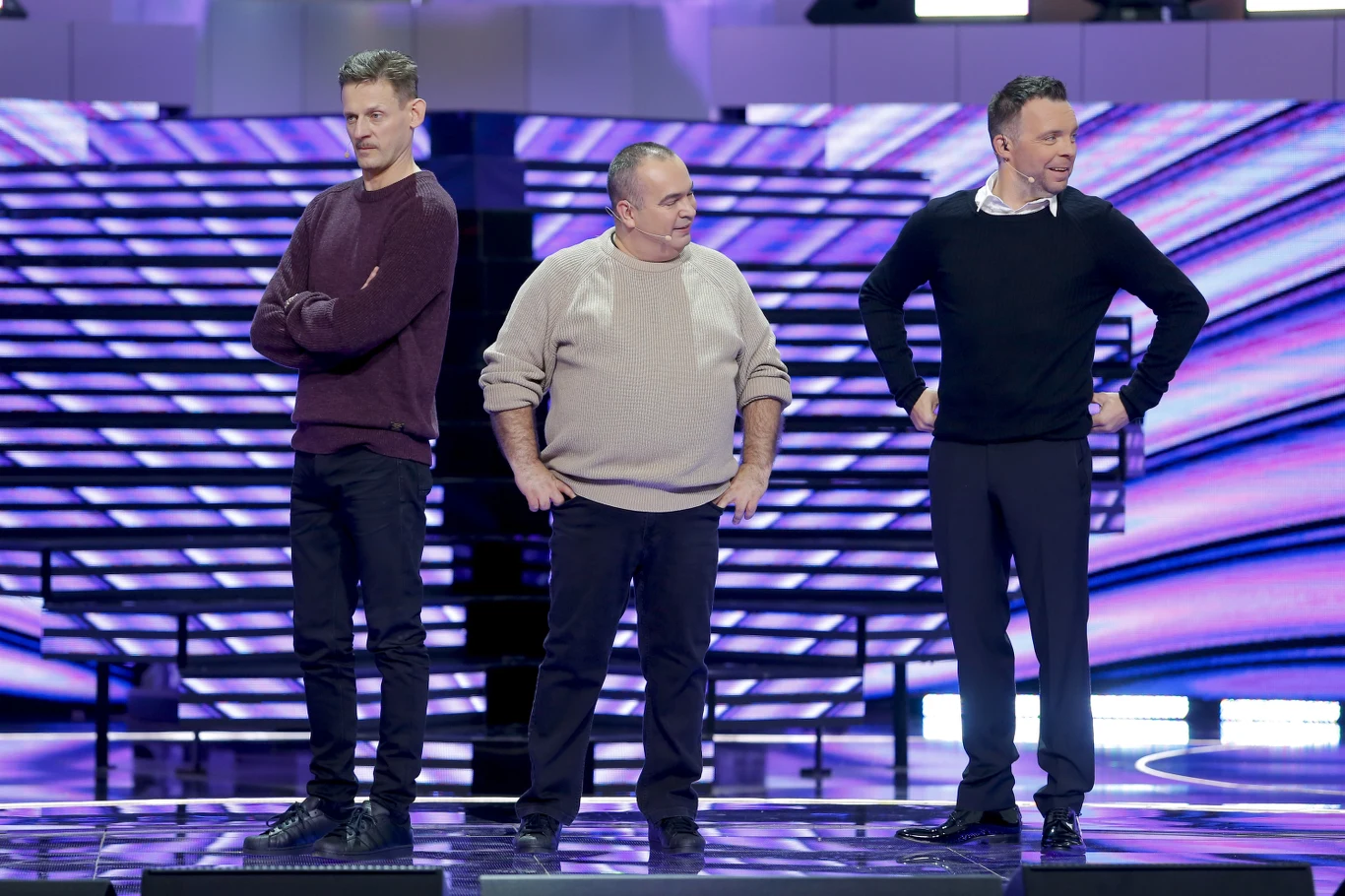 Michał Wójcik, Waldemar Wilkołek i Marcin Wójcik, czyli Kabaret Ani Mru Mru na Sopot Hit Festiwal 2019
